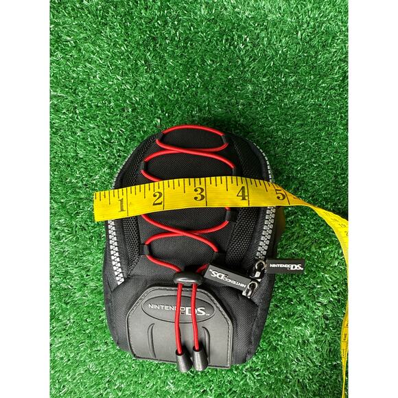 Nintendo DS Mini Backpack Travel Case Black Red Nylon - Picture 7 of 7
